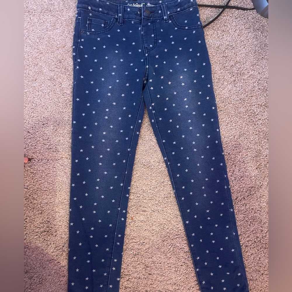 Cat and Jack star jeans super stretchy!